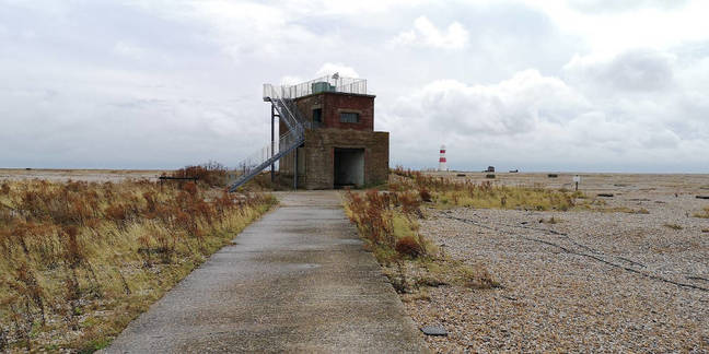 The Bomb Ballistics Building (looking seaward). 