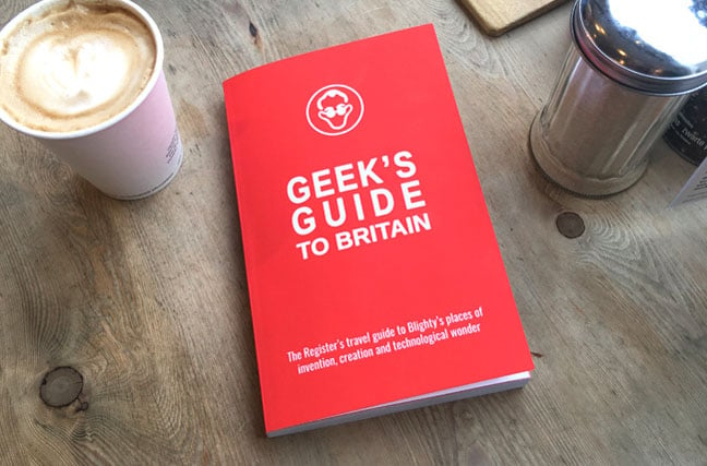 Geeks Guide book on coffee table, photo The Register