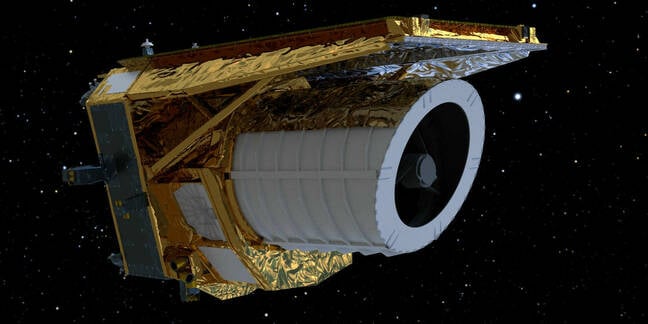 Rendering of Europe's Euclid telescope