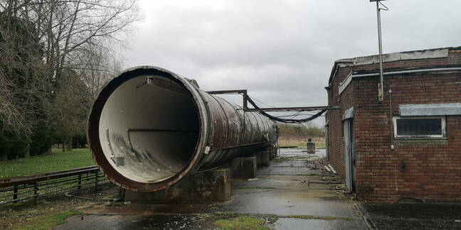 The vacuum rocket test chamber at Westcott